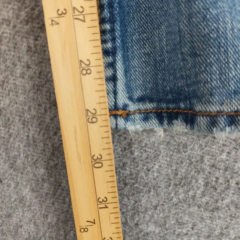 American Eagle Bootcut Jeans Men's 34×30 (Fit 35x29) Blue Natural Fading
